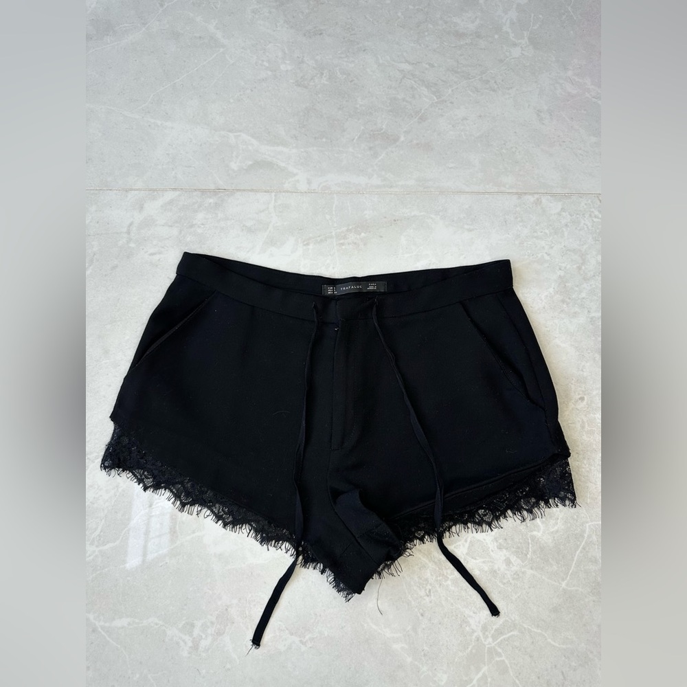 Black Lace Shorts